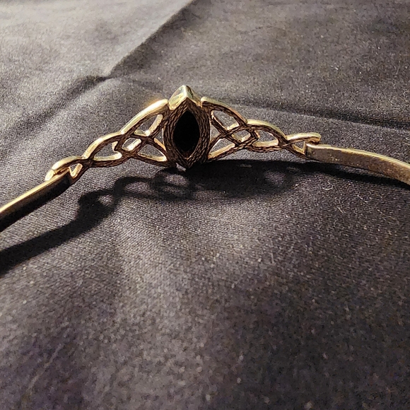 Green Amber bangle, artisan crafted, .925 sterling silver, NEW! - Picture 5 of 12